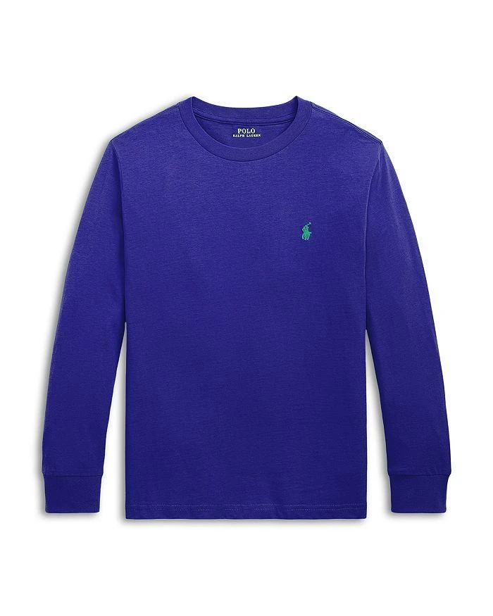 商品Ralph Lauren|Boys' Cotton Jersey Long Sleeve Tee - Little Kid, Big Kid,价格¥200,第1张图片