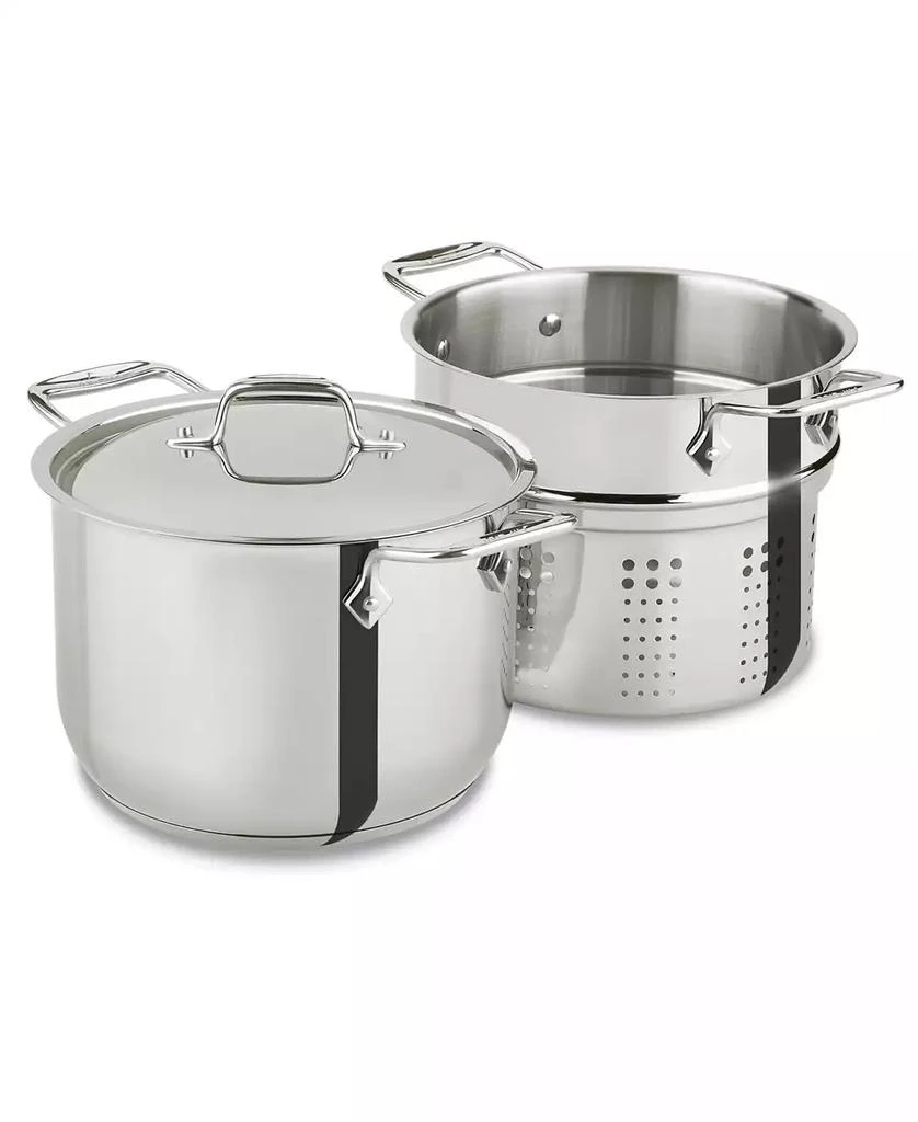 商品All-Clad|Stainless Steel 6 Qt. Covered Multi-Pot with Pasta Insert,价格¥745,第2张图片详细描述
