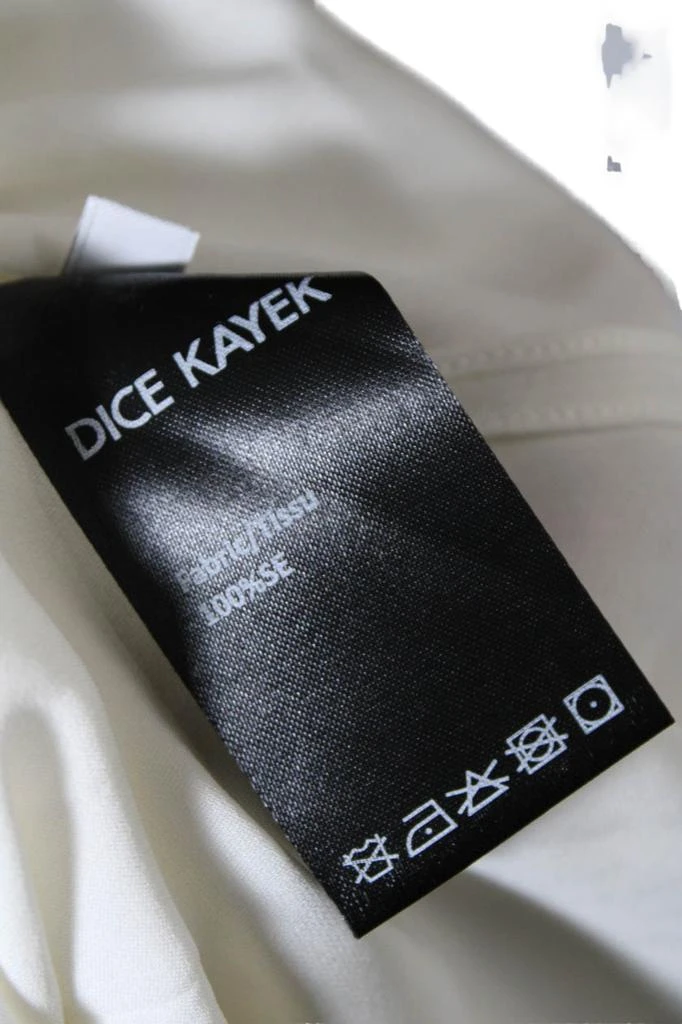 商品[二手商品] Dice Kayek|Dice Kayek Women Silk Chiffon High Neck Cut Out Long Sleeve Blouse White,价格¥3416,第4张图片详细描述