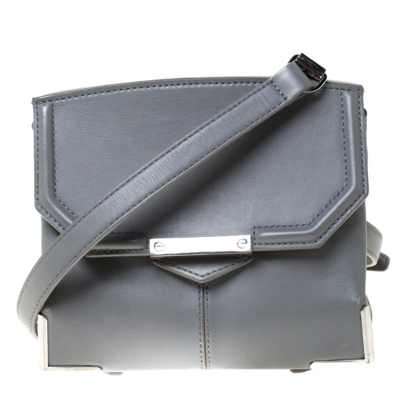 Alexander Wang Grey Leather Small Marion Shoulder Bag商品第1张图片规格展示