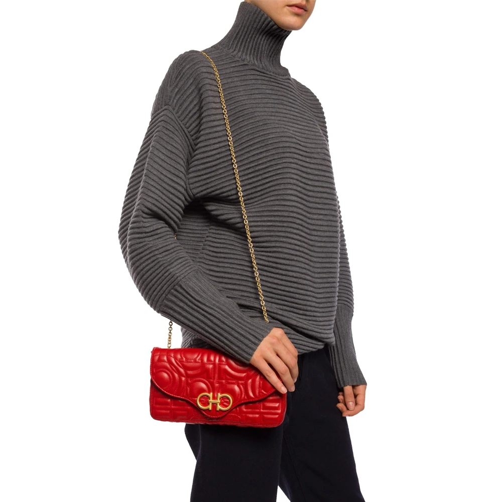 SALVATORE FERRAGAMO 红色女士斜挎包 22-D699-712971 商品