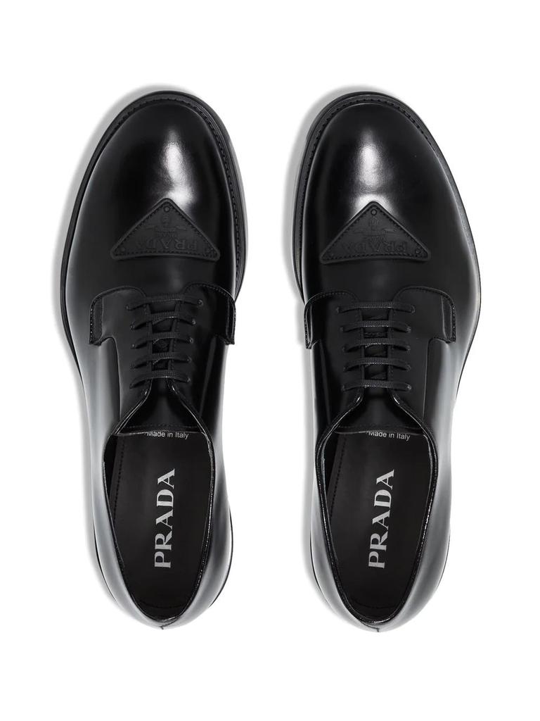 PRADA triangle logo derby shoes商品第4张图片规格展示