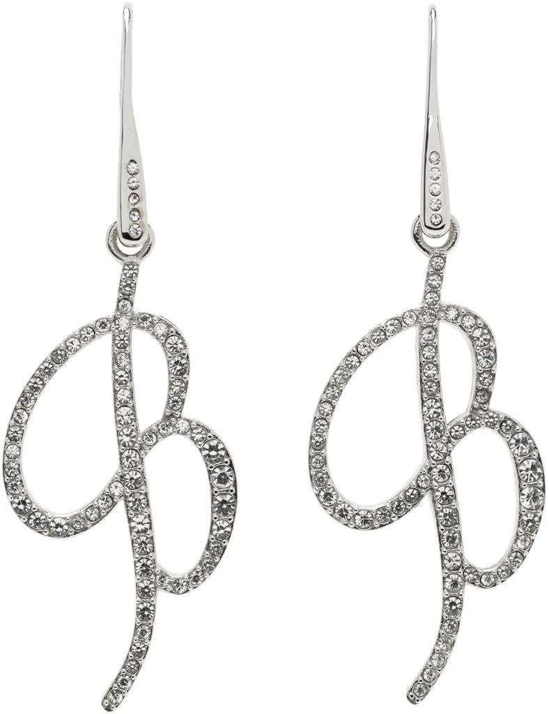 商品BLUMARINE|Silver Pendant Logo Earrings,价格¥976,第1张图片