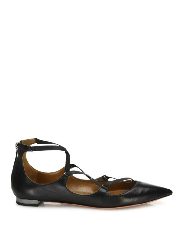 商品Aquazzura|Mischa Leather Point Toe Flats,价格¥2173,第5张图片详细描述