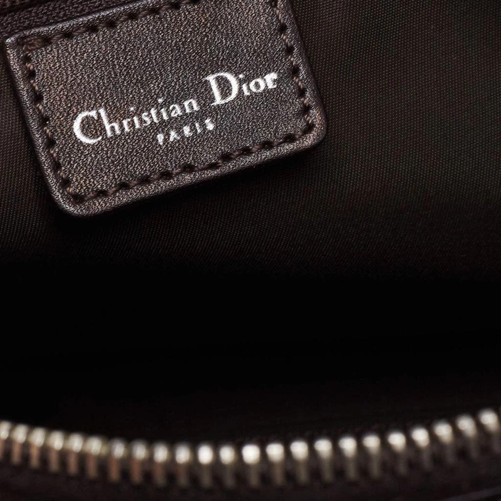 Dior Beige/Brown Oblique Coated Canvas,Velvet and Leather Trotter Romantique Satchel 商品
