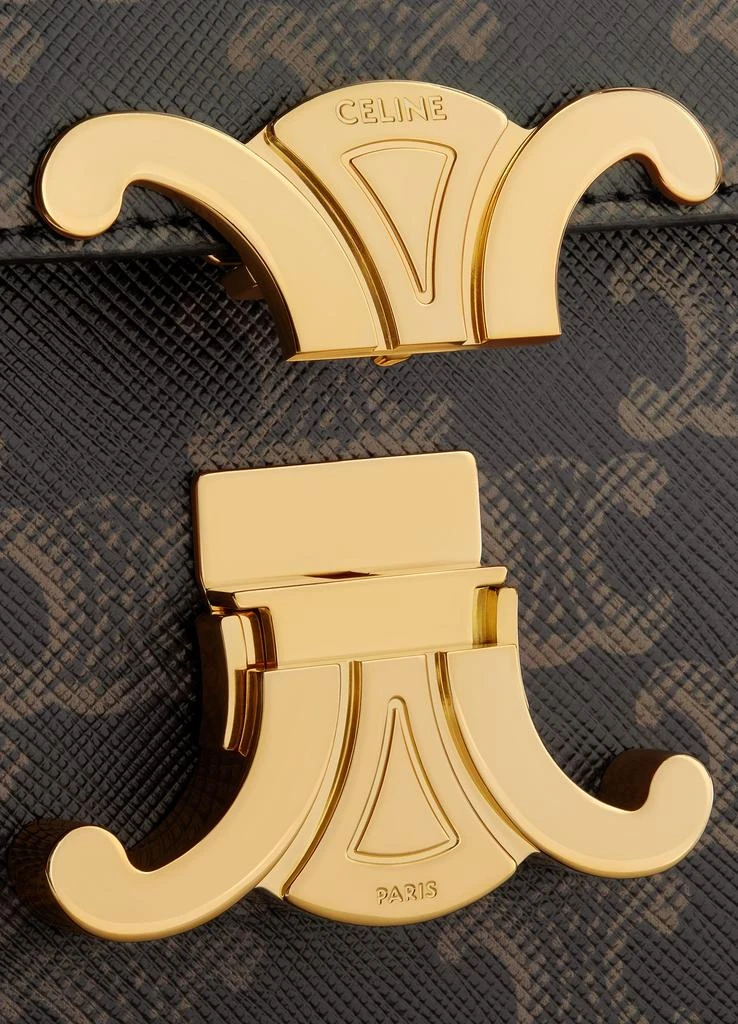 商品Celine|Chain Shoulder Bag In Triomphe Canvas,价格¥22113,第5张图片详细描述