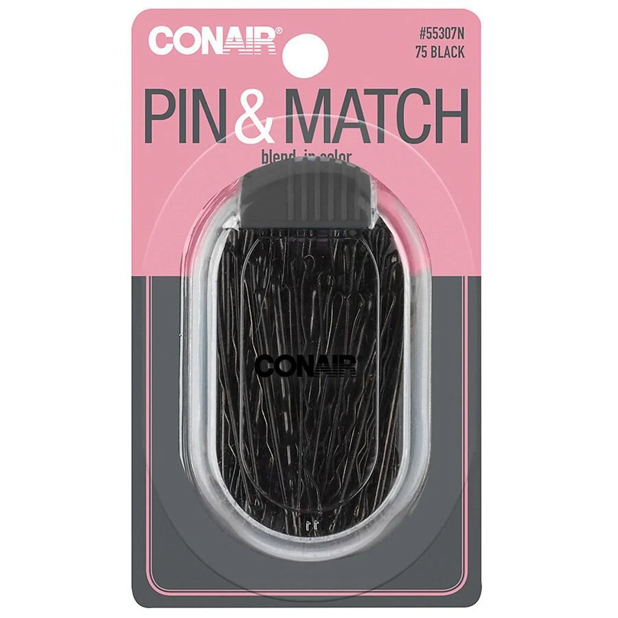 商品Conair|Secure Hold Bobby Pins in Clear Plastic Storage Case,价格¥28,第3张图片详细描述