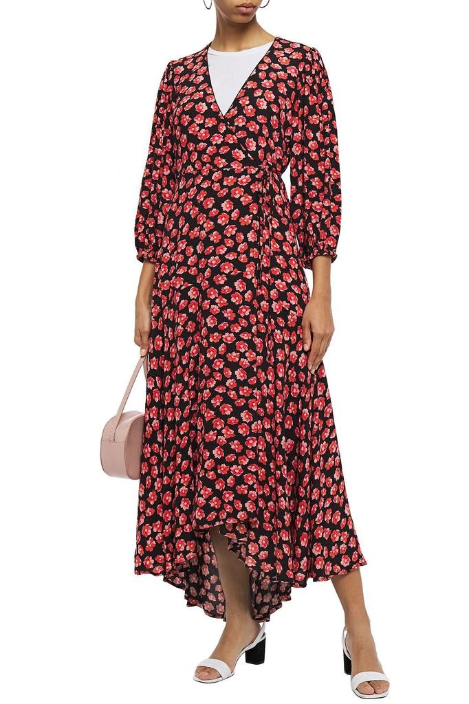 商品Ganni|Lindale printed crepe de chine maxi wrap dress,价格¥526,第2张图片详细描述