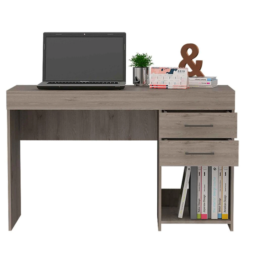 商品Homezia|47" Light Gray Computer Desk,价格¥2430,第5张图片详细描述