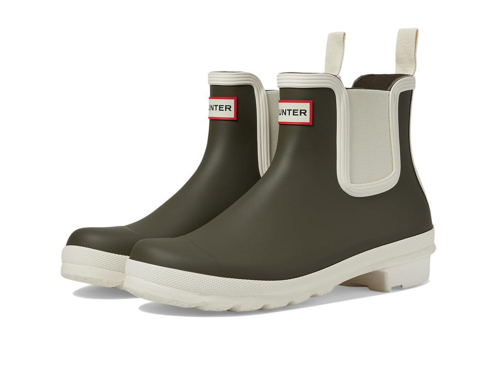 ◇HUNTER◇ WOMEN Original Chelsea Rain Boots Olive Leaf Hunter Original Chelsea Olive-Leaf 10 - Boots - Free
