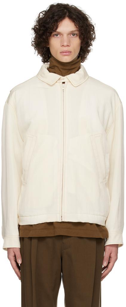 商品Lemaire|Off-White Spread Collar Bomber Jacket,价格¥10396,第1张图片