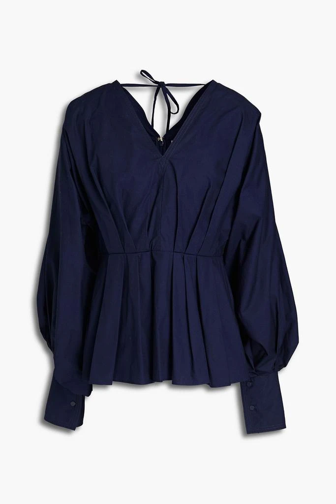 商品ROKSANDA|Pleated cotton-poplin peplum blouse,价格¥2781,第3张图片详细描述