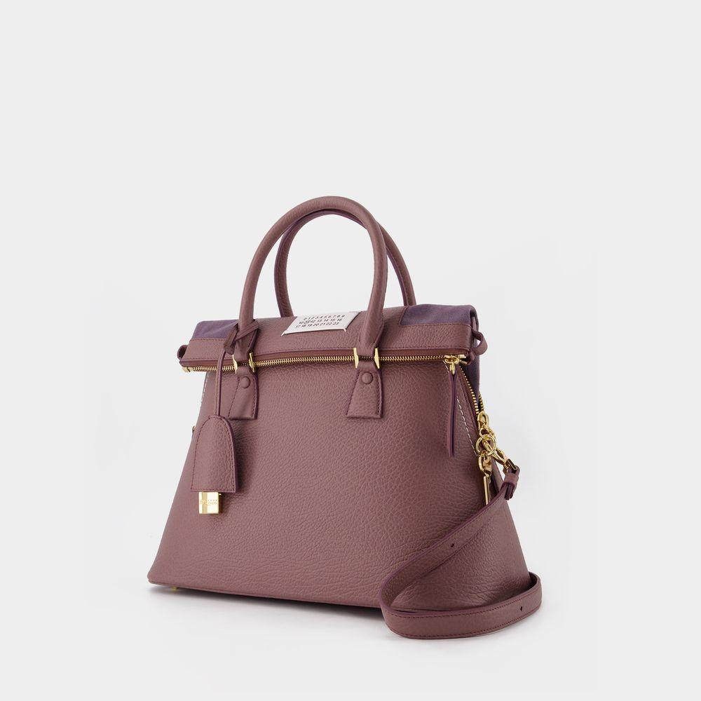 商品MAISON MARGIELA|5Ac Classic Medium Bag in Pink Leather,价格¥21475,第4张图片详细描述