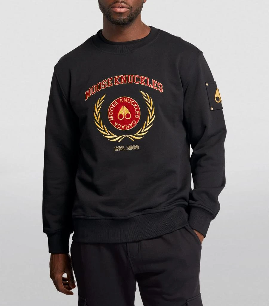 商品Moose Knuckles|Cotton Logo-Embroidered Sweatshirt,价格¥3103,第3张图片详细描述