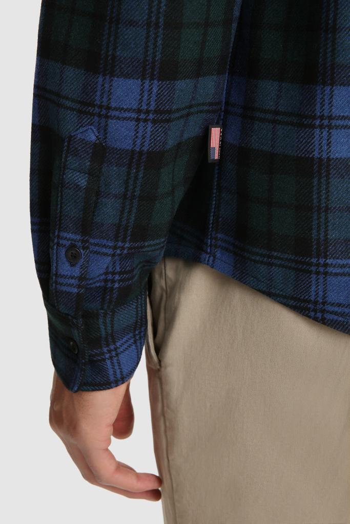 Wool Blend Trout Run Plaid Flannel Shirt  - Made in USA商品第6张图片规格展示