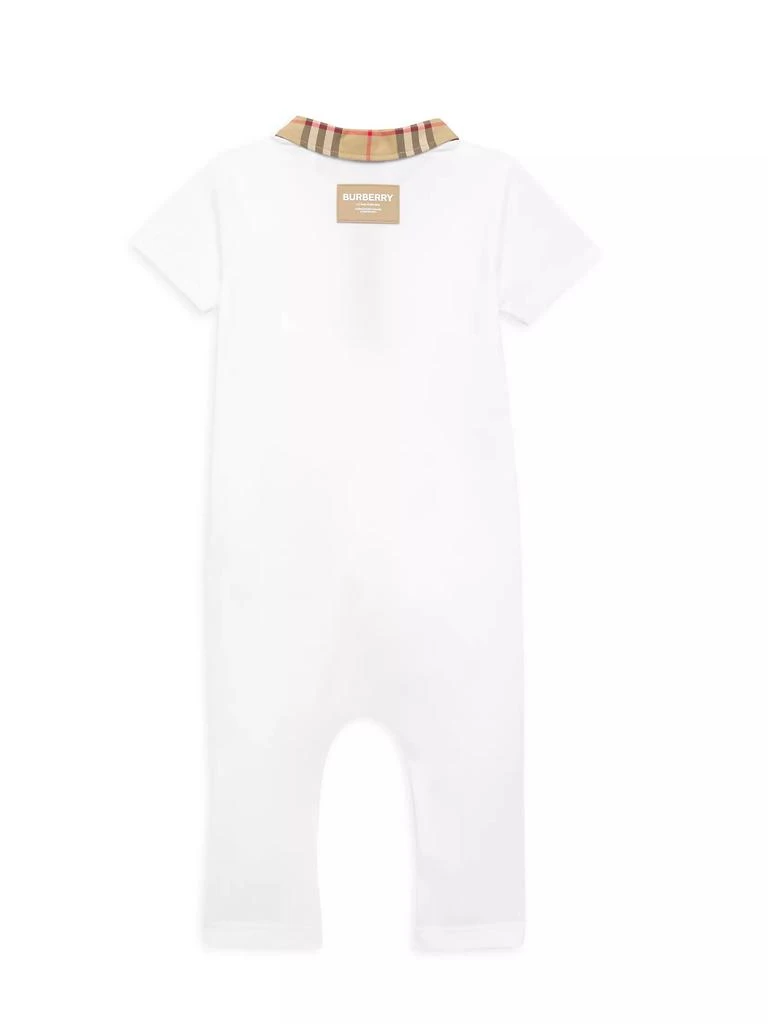 商品Burberry|Baby's Charli Check Trim Polo Coveralls,价格¥1417,第2张图片详细描述