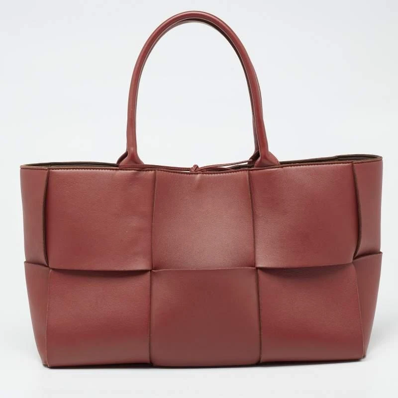 商品[二手商品] Bottega Veneta|Bottega Veneta Rust Brown Leather Arco Tote,价格¥8514,第5张图片详细描述