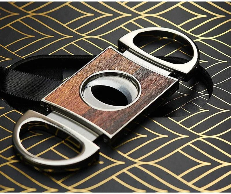 商品ROCKS Whiskey Chilling Stones|Whiskey Stones Gift Set with Cigar Cutter & Cigar Ashtray,价格¥489,第2张图片详细描述