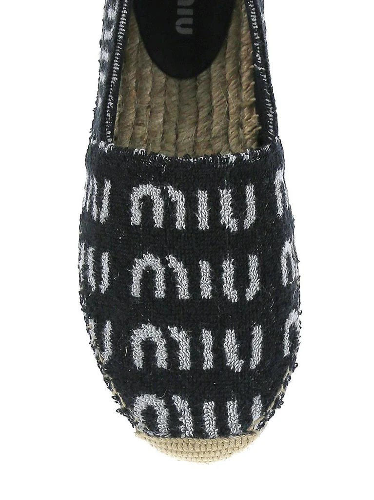 商品Miu Miu|Terrycloth Logo Espadrillas,价格¥2833,第4张图片详细描述