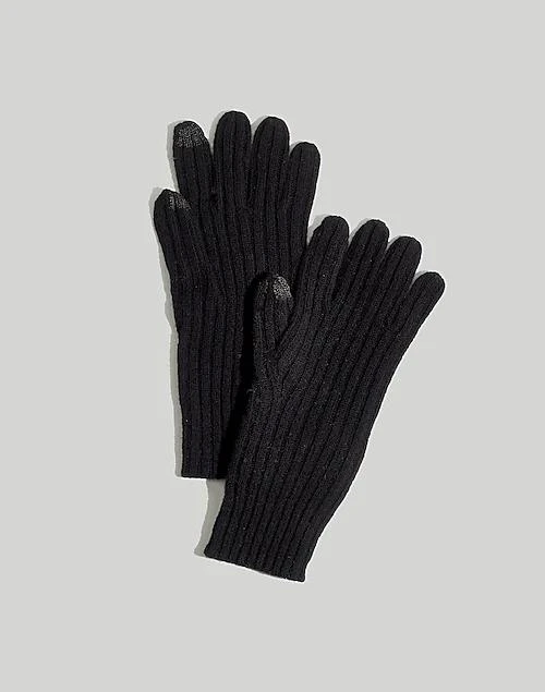 商品Madewell|Ribbed Texting Gloves,价格¥239,第1张图片详细描述