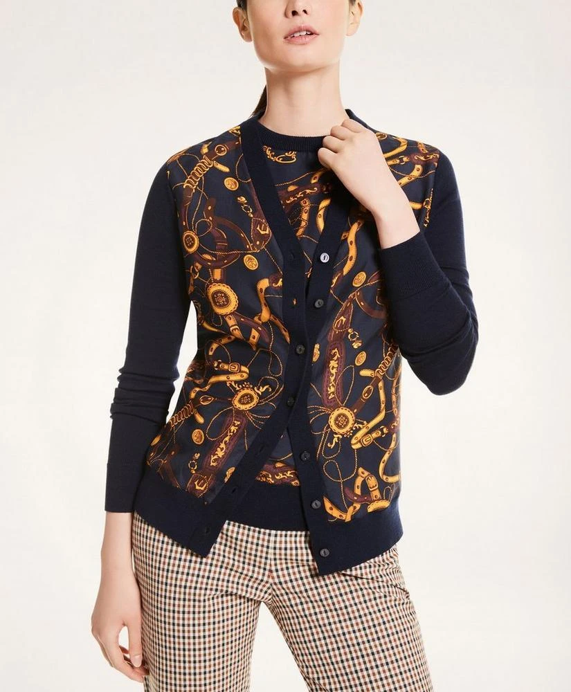 商品Brooks Brothers|Merino Mixed-Media Rope Cardigan,价格¥998,第1张图片