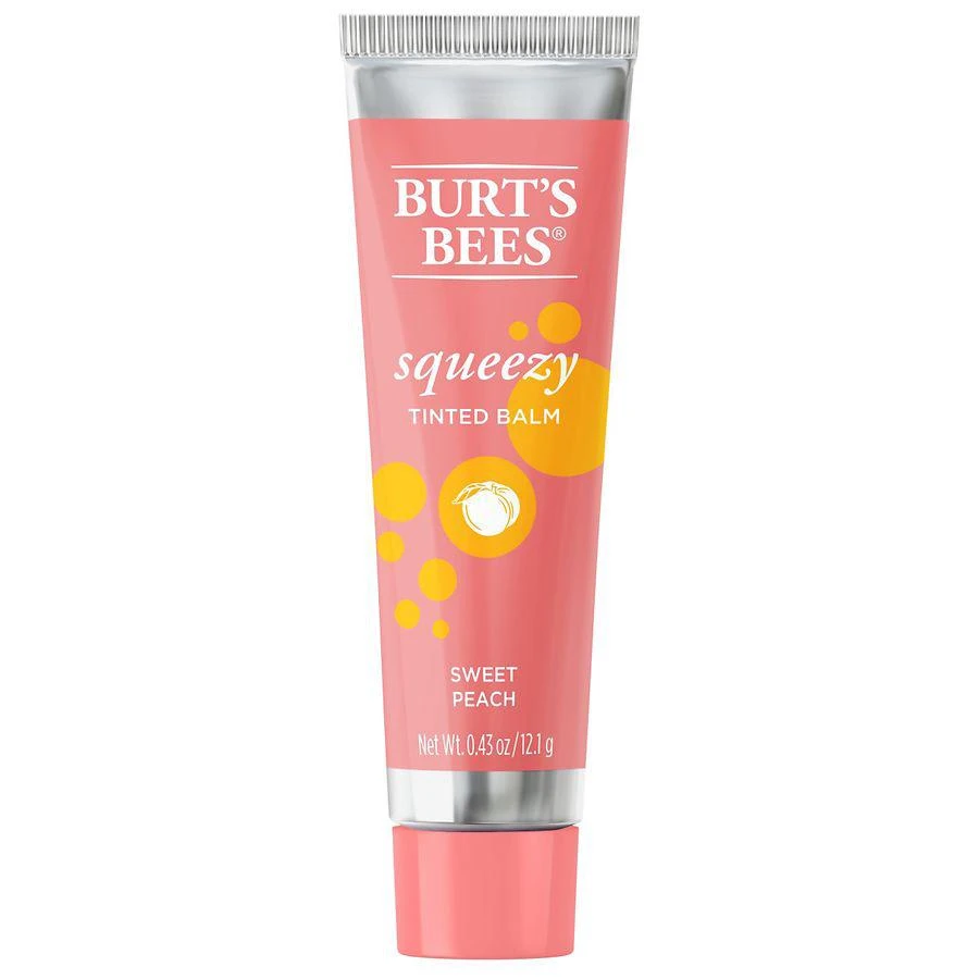 商品Burt's Bees|100% Natural Origin Squeezy Tinted Lip Balm Sweet Peach,价格¥42,第1张图片