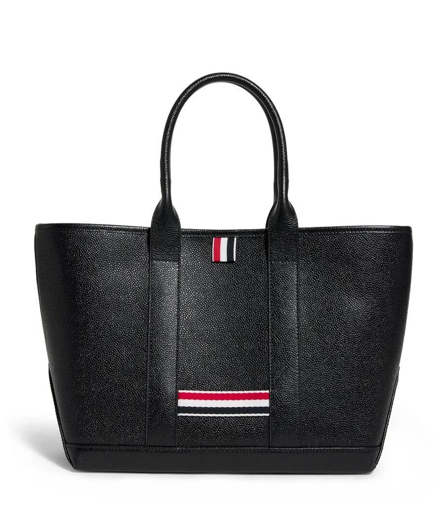 商品Thom Browne|Small Leather Tool Tote Bag,价格¥9451,第1张图片