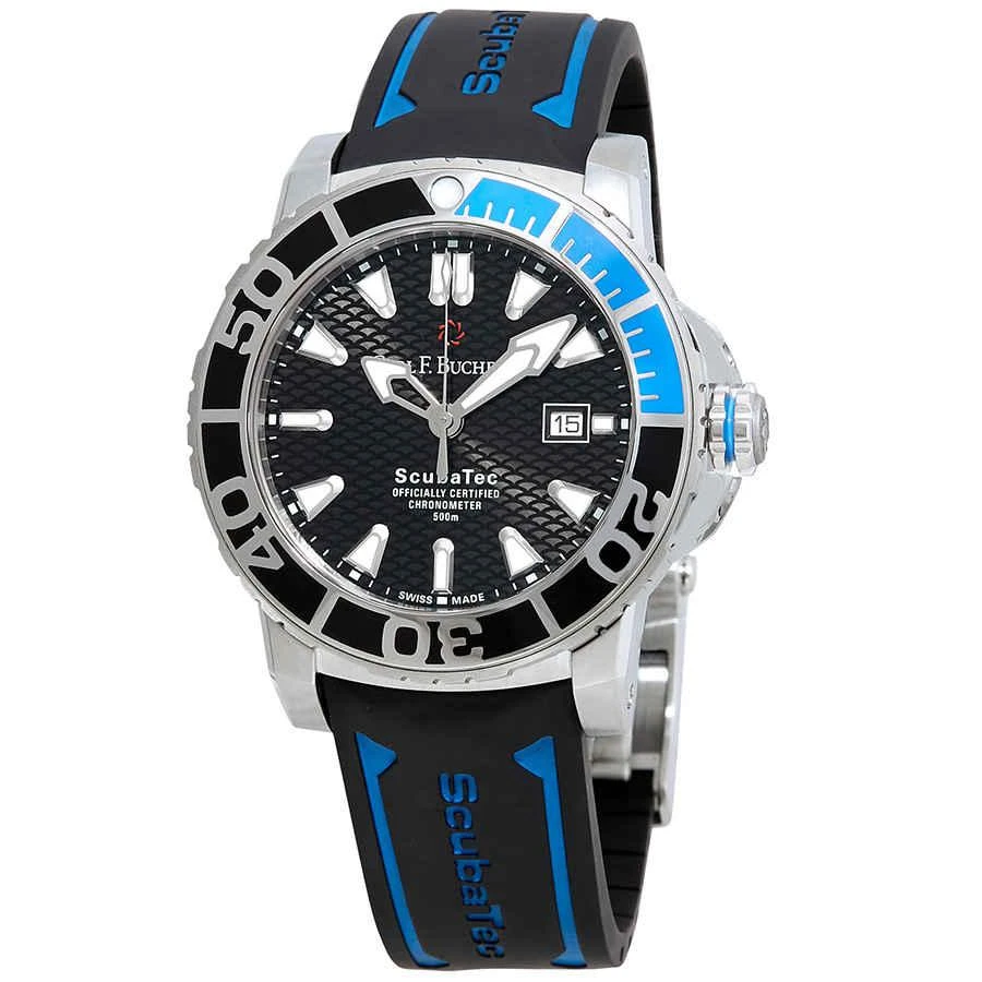 商品Carl F. Bucherer|Patravi Scubatec Chronograph Automatic Batman Bezel Men's Watch 00.10632.23.33.01,价格¥36038,第1张图片