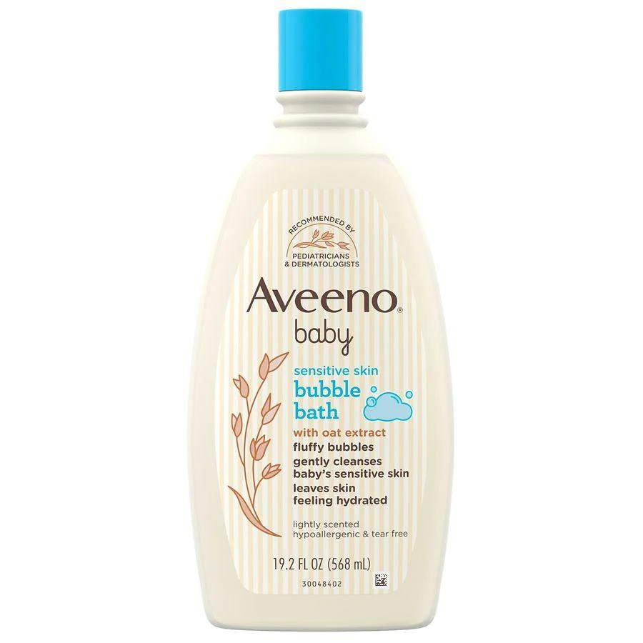 商品Aveeno|Sensitive Skin Bubble Bath With Oat Extract,价格¥101,第1张图片