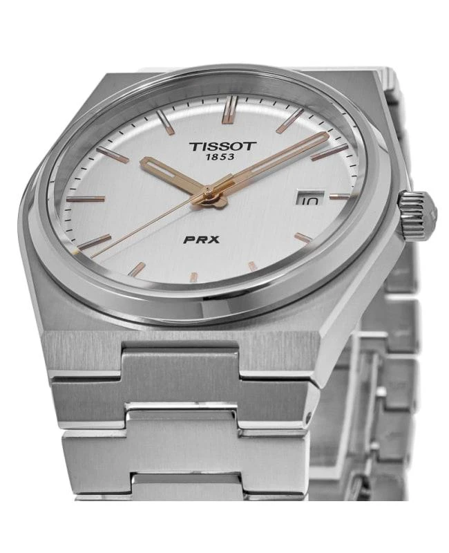 商品Tissot|Tissot PRX Quartz Silver Dial Steel Men's Watch T137.410.11.031.00,价格¥2234,第2张图片详细描述