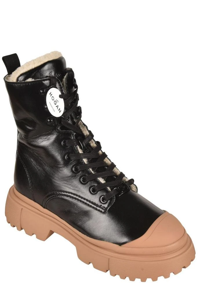 商品hogan|Hogan H619 Lace-Up Combat Boots,价格¥2911,第2张图片详细描述