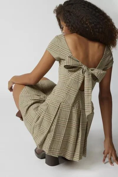 商品Kimchi Blue|UO Bryan Tie-Back Mini Dress,价格¥262,第1张图片