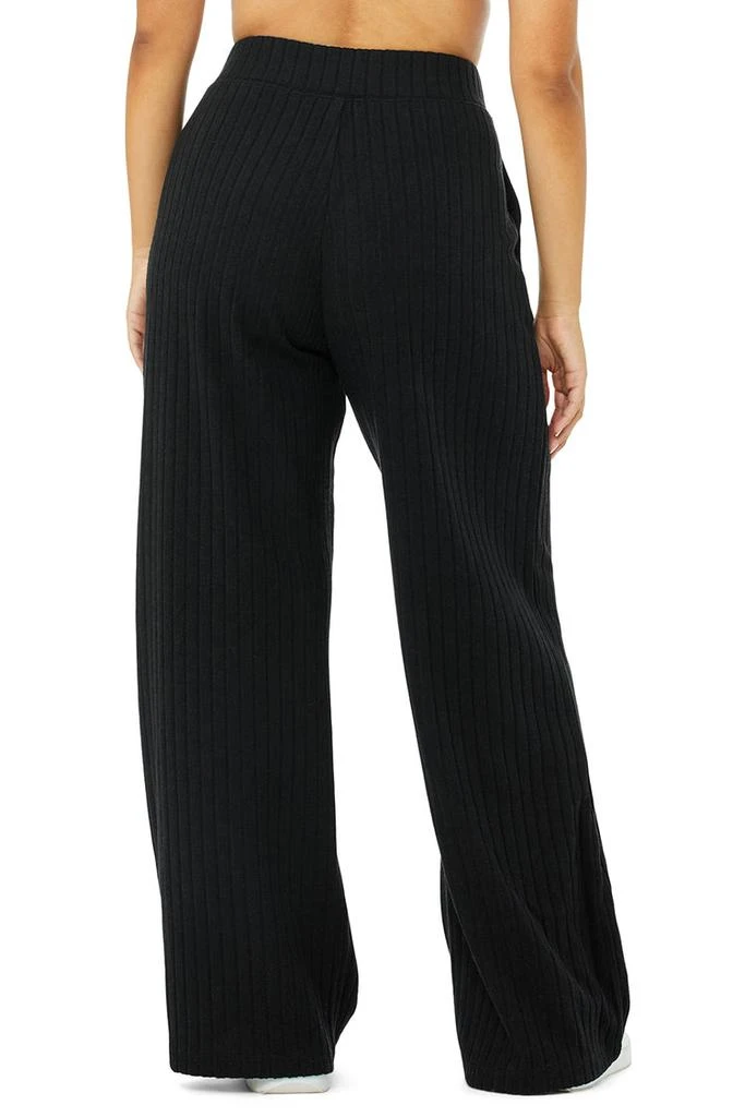 Ribbed Take Comfort Wide Leg Pant - Black 商品