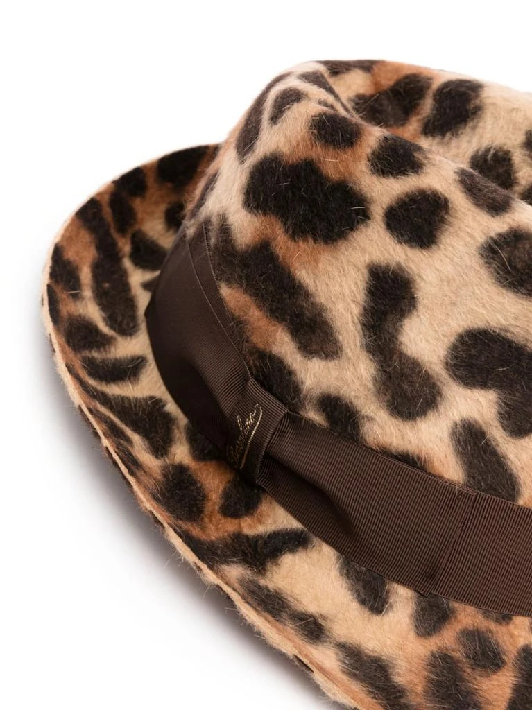 商品BORSALINO|BORSALINO - Sophie Leopard Felt Fedora Hat,价格¥2522,第2张图片详细描述