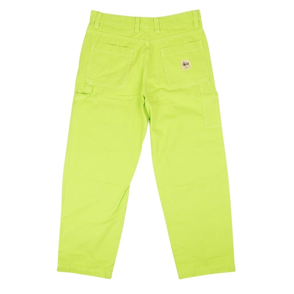 商品STUSSY|Neon Yellow Cotton Dyed Canvas Casual Work Pants,价格¥868,第3张图片详细描述