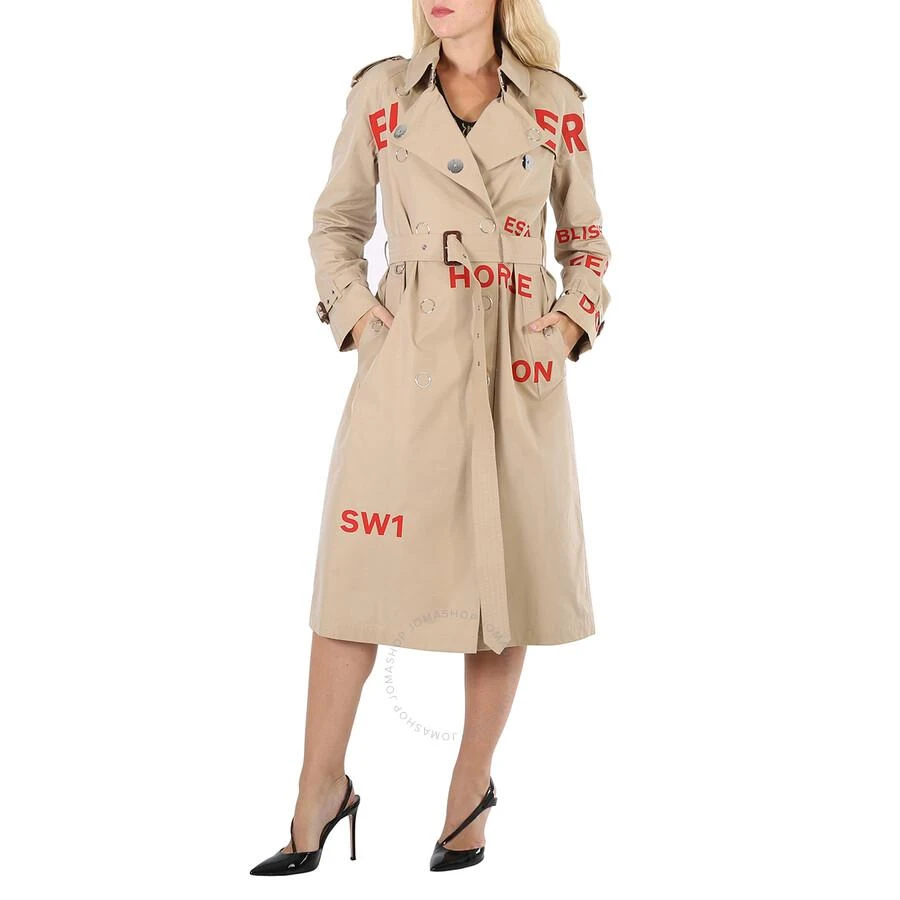 商品Burberry|Horseferry Print Cotton Gabardine Trench Coat,价格¥4882,第2张图片详细描述