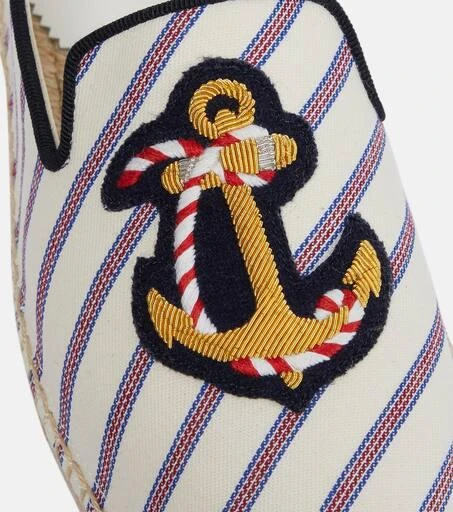 Loudmer Donna striped canvas espadrilles 商品