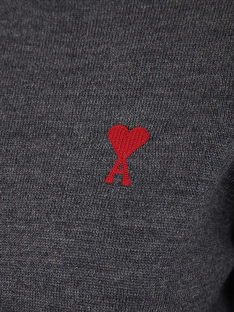商品AMI|AMI Logo Embroidered Crewneck Knitted Jumper,价格¥2058,第3张图片详细描述