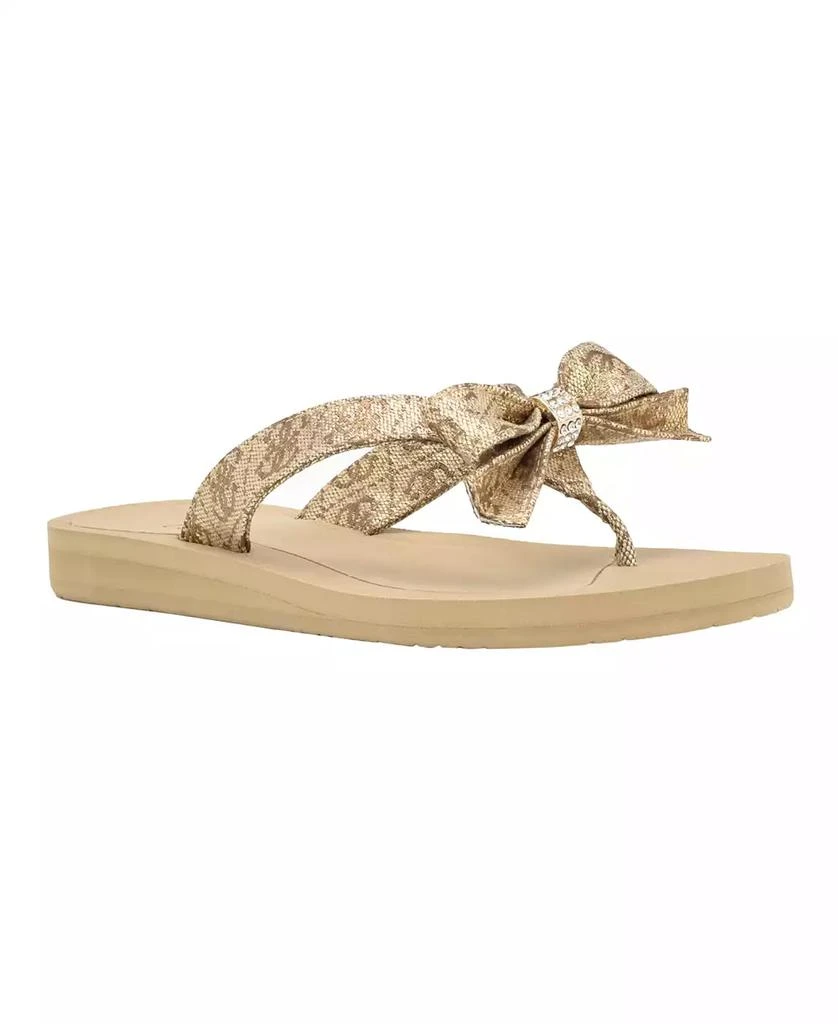 商品GUESS|Women's Tutu Eva Fashion Bow Detail Flip Flop Sandals,价格¥191,第1张图片