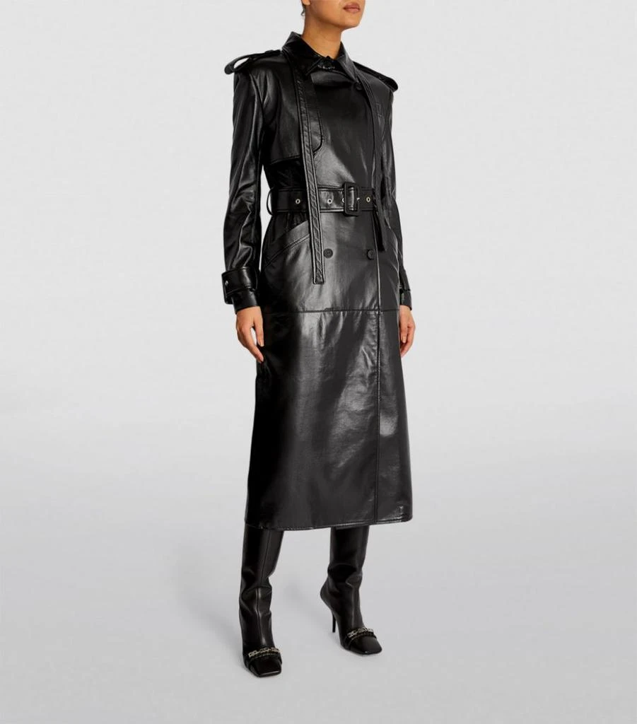 商品MATÉRIEL|Faux Leather Trench Coat,价格¥5815,第3张图片详细描述
