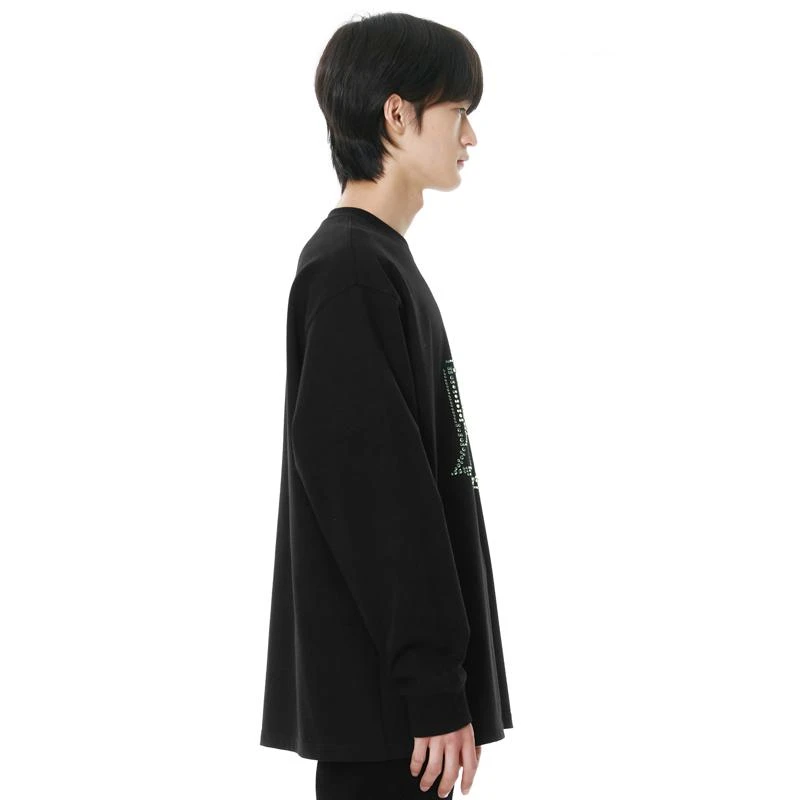 WE11DONE 男女同款黑色徽标圆领卫衣 WD-TT3-21-537-U-BK 商品