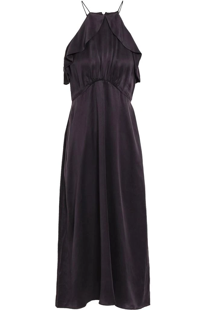 商品Zimmermann|Ruffle-trimmed silk-satin midi dress,价格¥1200,第1张图片