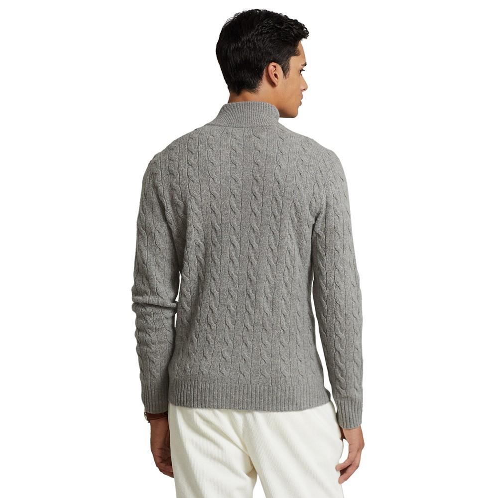 商品Ralph Lauren|男士 绞花针织羊毛羊绒毛衣,价格¥701,第4张图片详细描述
