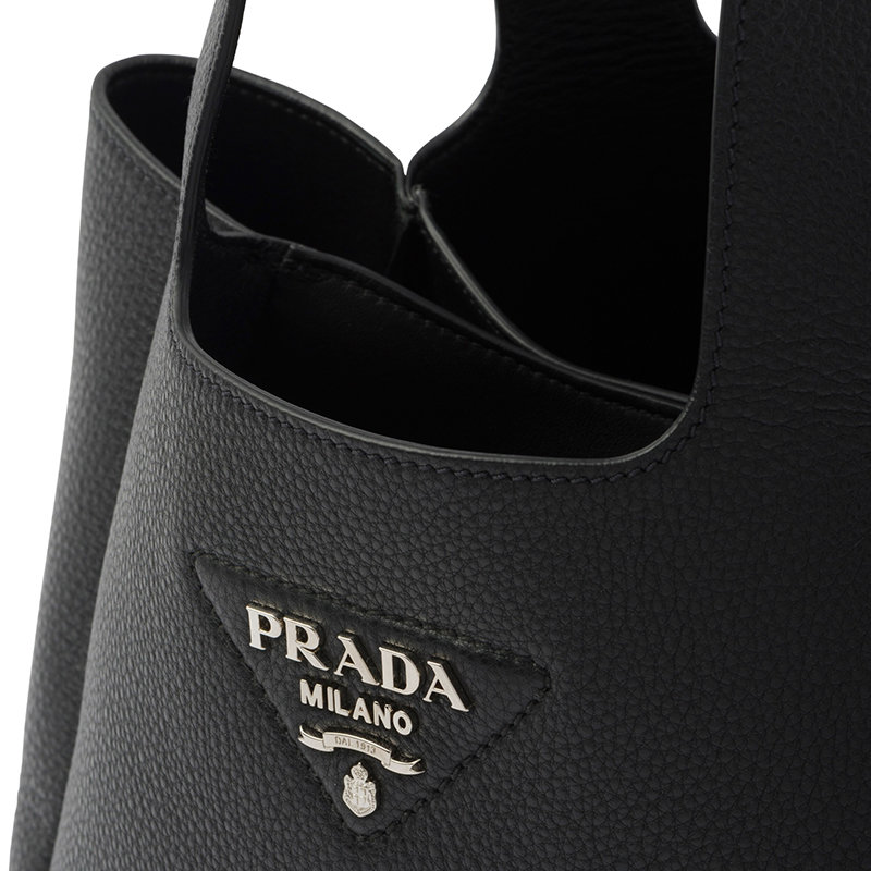 【预售3-7天】PRADA/普拉达 22春夏新款 女士黑色纳帕皮革三隔层拼接手提包1BG335_2DKV_F0002_V_OOM商品第5张图片规格展示