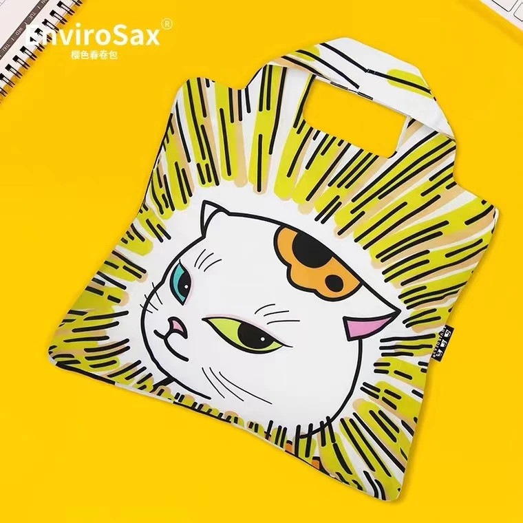 【国内直发】EnviroSax王赓合作款春卷包 猫咪的波普之旅系列环保袋大号购物袋 商品