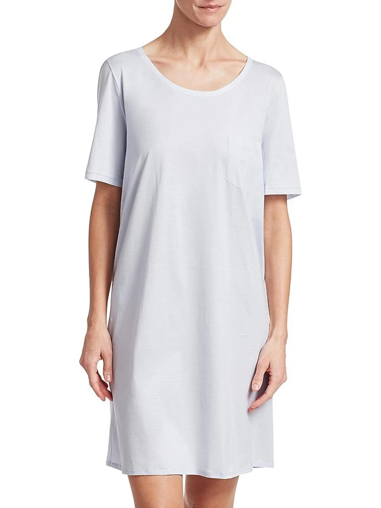 商品Hanro|Cotton Deluxe Short-Sleeve Gown,价格¥1438,第3张图片详细描述
