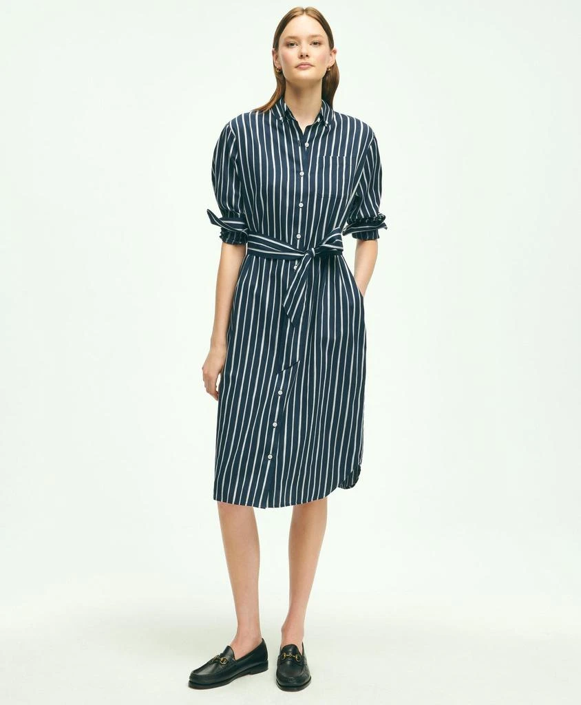 商品Brooks Brothers|Cotton Striped Shirt Dress,价格¥661,第1张图片