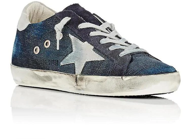 商品Golden Goose|巨星丹宁运动鞋小脏鞋 Superstar Denim Sneakers,价格¥3570,第2张图片详细描述