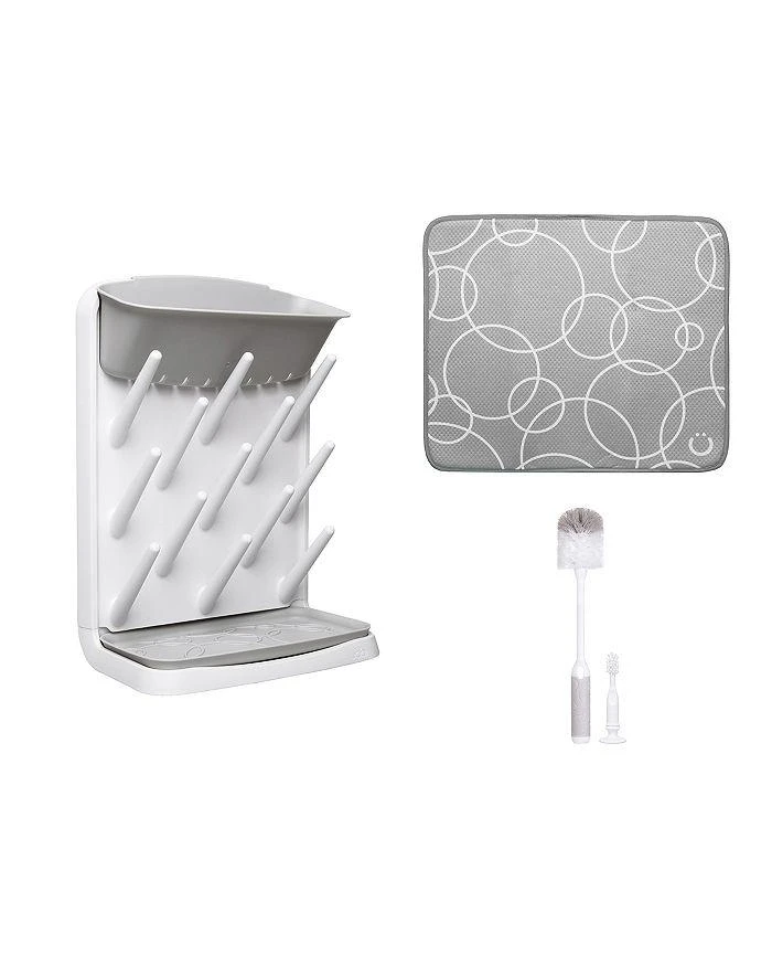 商品Ubbi|Vertical Bottle Drying Rack, Botte Brush & Microfiber Drying Mat Bundle,价格¥221,第1张图片详细描述