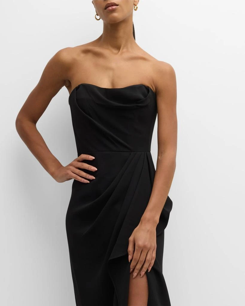Keelan Strapless Draped A-Line Midi Dress 商品